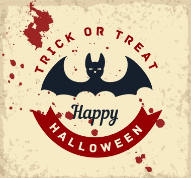 Cadılar Bayramı vektör arka planda Vintage tarzı