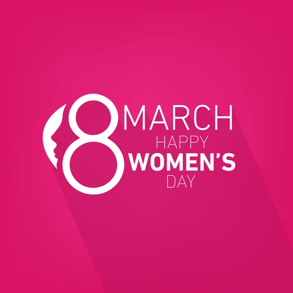 妇女节快乐一天设计元素用于贺卡在粉红色的背景上。矢量插图. — 图库矢量图片
