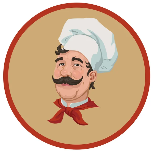 Portrait of a cute chef — Stock Vector