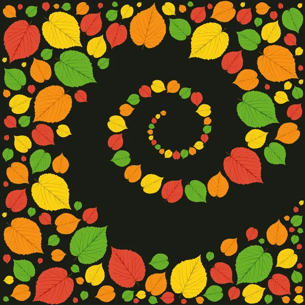 Vzorek z podzimní listí — Stockový vektor
