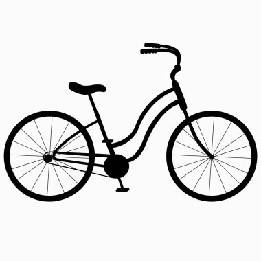 Silhouette Bicycle clipart