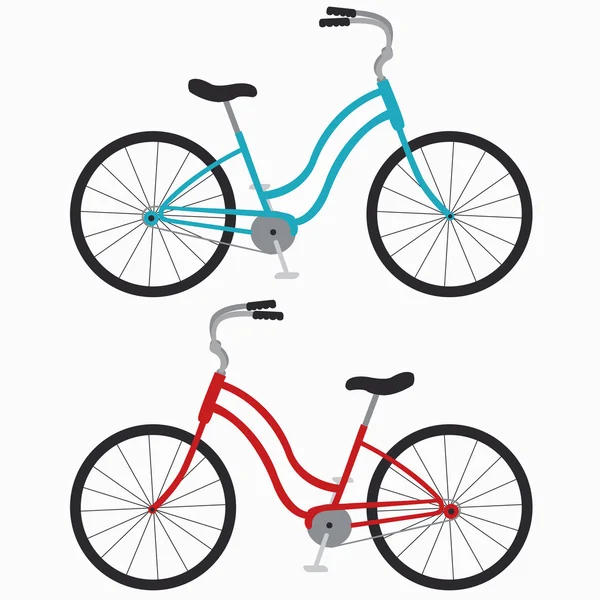 Dos bicicletas. — Vector de stock