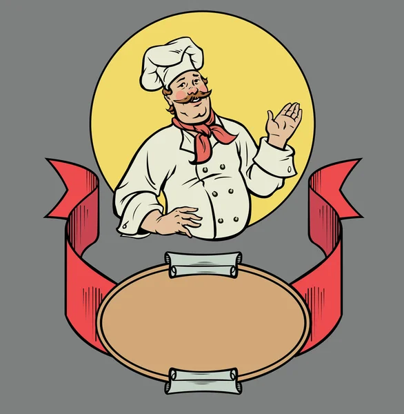 Chef in retro style — Stock Vector