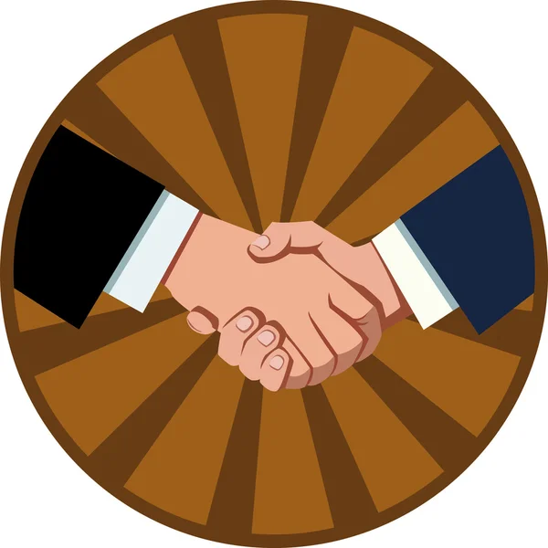 Business handshake — Stock Vector