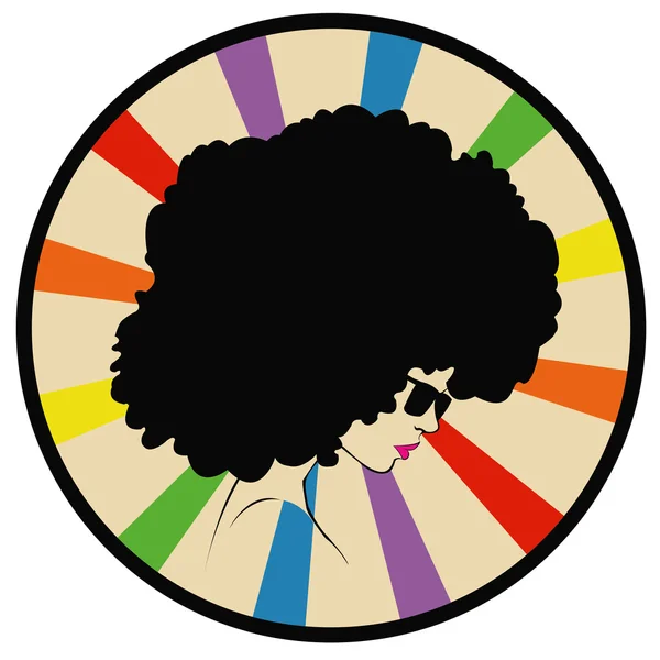 Kız bir gökkuşağı arka planda