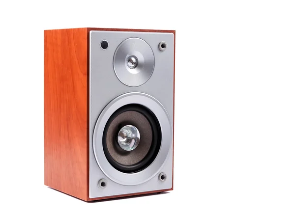 Beyaz arka plan üzerinde izole stereo ses sistemi
