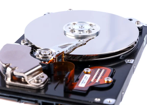 Hard disk open isolated on white background — Stock Photo, Image