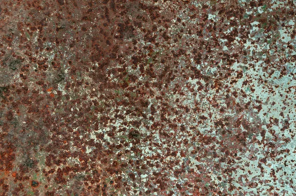 Steel walkway mats sprayed red rust — Stock Photo, Image
