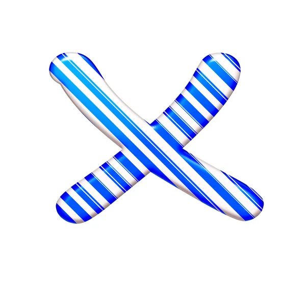캐 러 멜 색의 문자 X는 파란색 — 스톡 사진