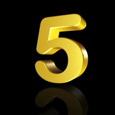 3D etkisi ile beş numaralı
