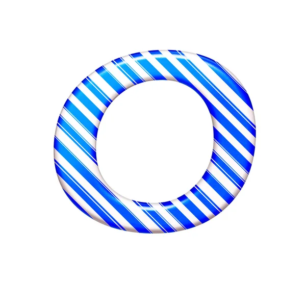 Siffran noll från karamell färg är blå — Stockfoto