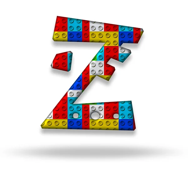 Letter Z block designer — Stock Photo, Image