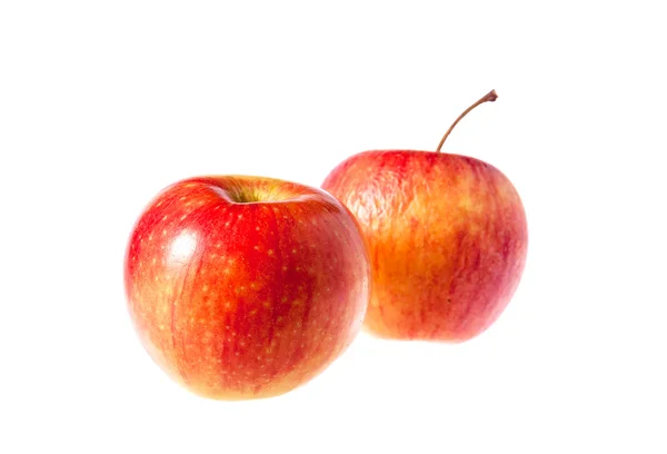 Fruta de maçã vermelha isolada no fundo branco — Fotografia de Stock