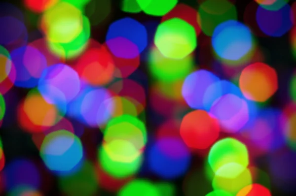 City natt ljus oskärpa bokeh, defocused bakgrund — Stockfoto