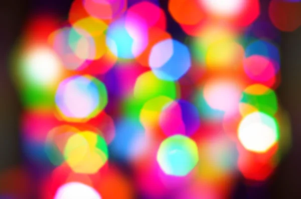 City night light blur bokeh, defocused background — Stock Photo, Image