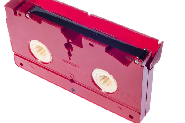 Видеокассеты изолированы на белом фоне — стоковое фото