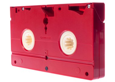 Beyaz arka plan üzerinde izole video kaset