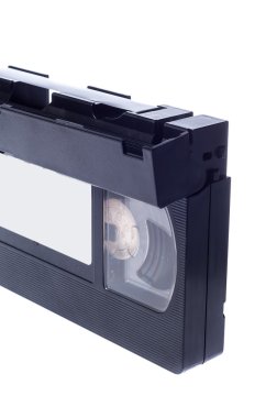 Beyaz arka plan üzerinde izole video kaset