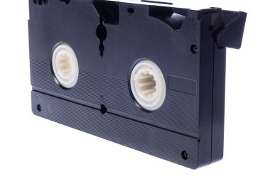 Beyaz arka plan üzerinde izole video kaset