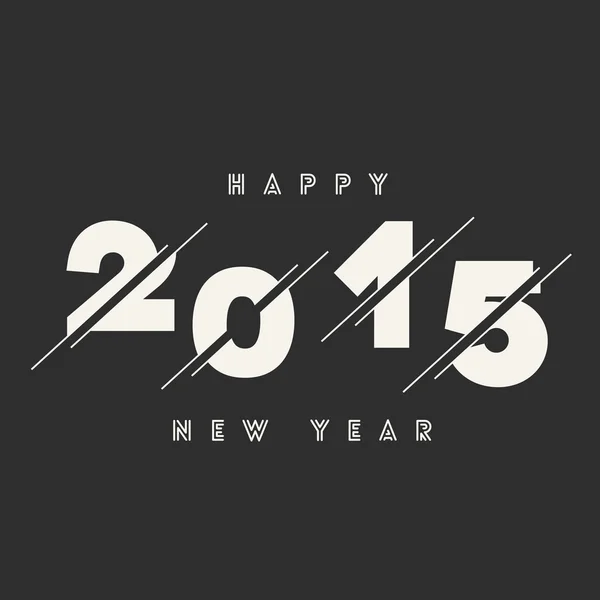 Mutlu yeni yıl 2015 soyut vektör kartı metin tasarım — Stok Vektör