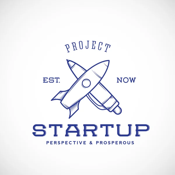 Startup Abstract Vector Logo Template — Stock Vector