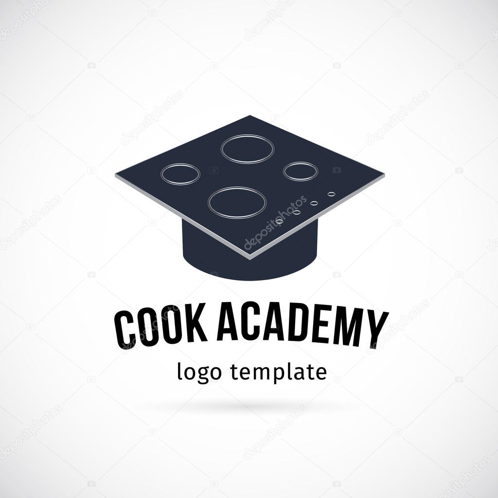 Cook Academy Abstract Vector Logo Template. Isolated