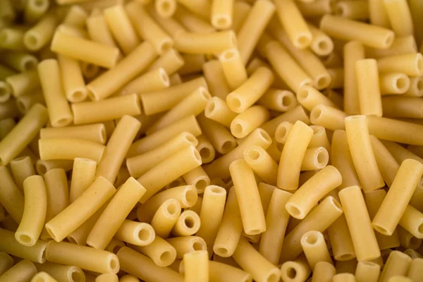 Close Some Raw Macaroni Green Pot — Stock Photo, Image