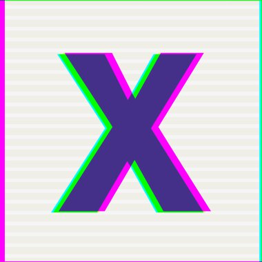 Yazı tipi türü harf X