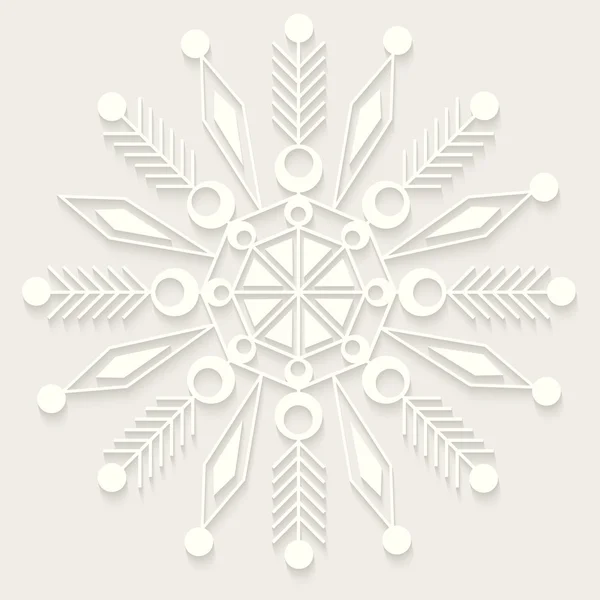 Kesme-kağıt kar tanesi Noel Tema