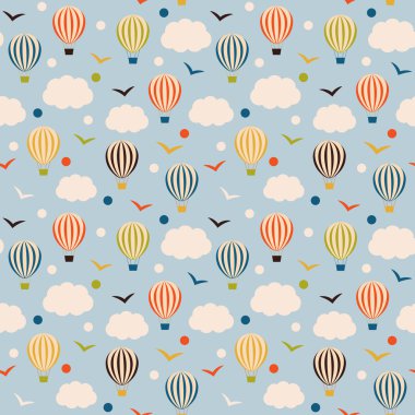 Hava balonları ile Seamless Modeli