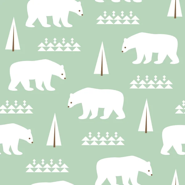 Kutup ayıları ile sorunsuz arka plan