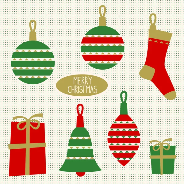Greeting Christmas Card — Stock Vector