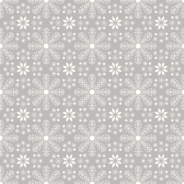 Seamless snowflakes background for christmas theme — Stock Vector