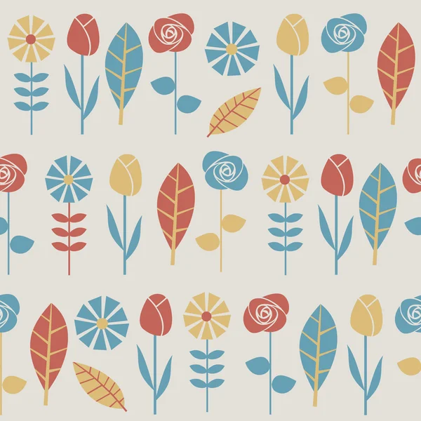 Seamless pattern with flowers Vector Graphics