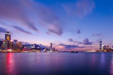 victoria harbour, hong kong, Twilight