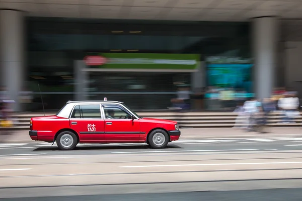 Таксі подорожі в бізнес району Hong Kong — стокове фото
