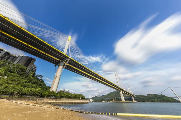 Ting Kau Bridge of Hong Kong at Sunny Day — Stock Photo, Image