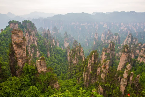 Гірський краєвид Zhangjiajie Національний парк, Китай — стокове фото