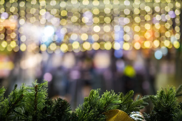 Fondo de Navidad con luz bokeh — Foto de Stock