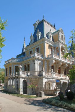 Crimea. Fransız Rönesans tarzında Massandra Sarayı İmparator Alexander III