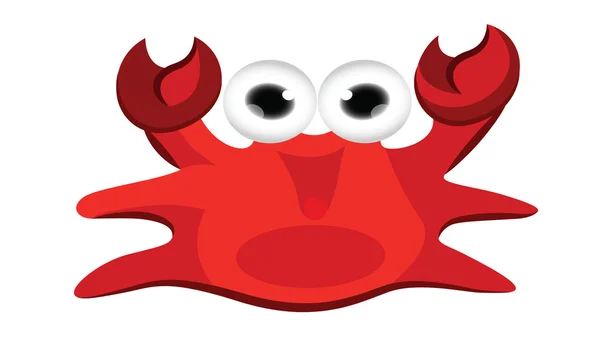 Krab cartoon — Stockvector