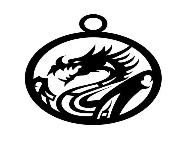 Reina dragón ilustración — Archivo Imágenes Vectoriales