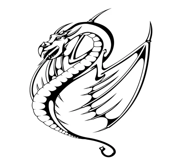 Dragon wings — Stock Vector