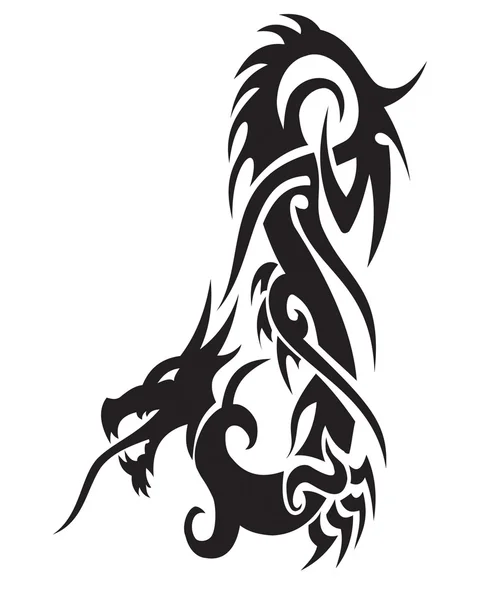 Illustration dragon serpent — Image vectorielle