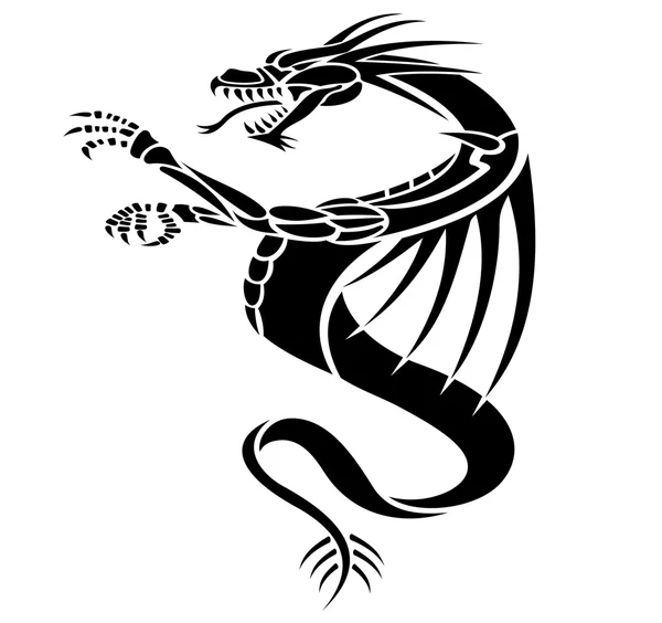 Dragones tatuaje — Archivo Imágenes Vectoriales