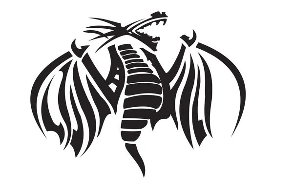 Dragon fly illustration — Stock Vector
