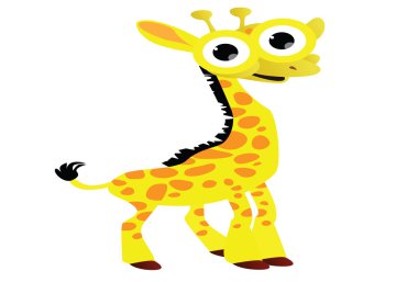 komik zürafa karikatür