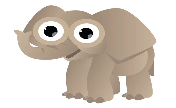 Leuke olifant cartoon — Stockvector