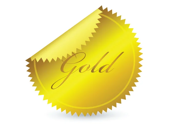 Золото значок — стоковий вектор