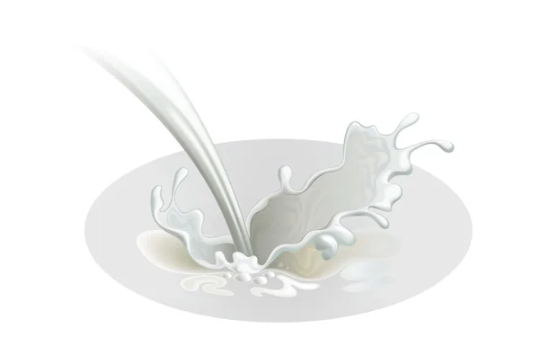 Leche blanca — Vector de stock